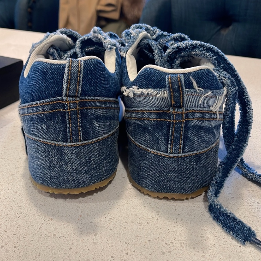 Loewe Deconstructed Denim Low-Top Sneakers - Sz 11/41 NEW - Picture 4 of 14